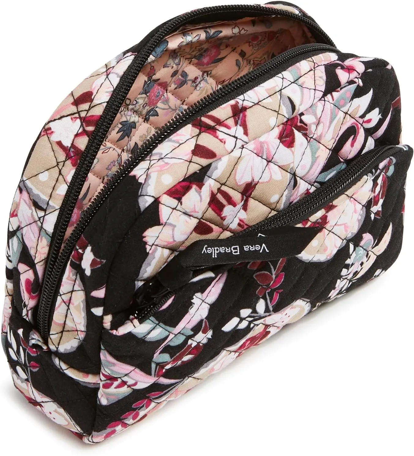 Vera Bradley Women's Cotton Medium Cosmetic Makeup Organizer Bag