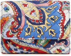 Vera Bradley Women's Cotton Riley Compact Wallet with RFID Protection