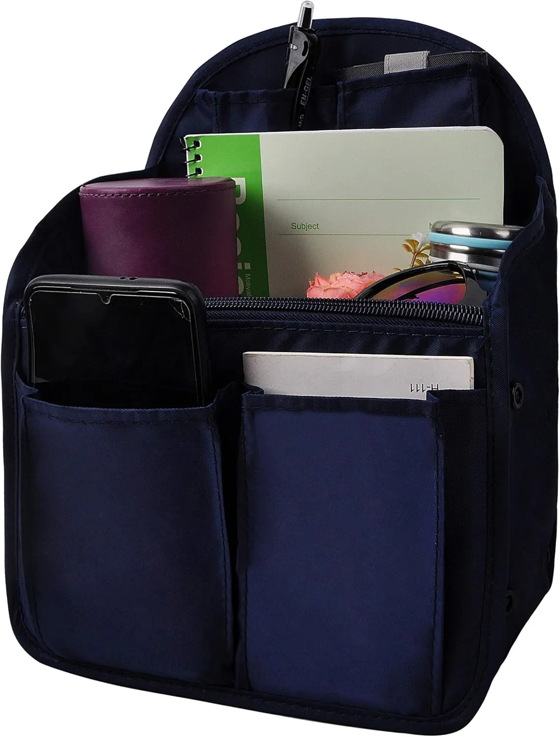 Vercord Backpack Organizer Insert Liner Hanging Travel Bag in Bag with Many Pockets