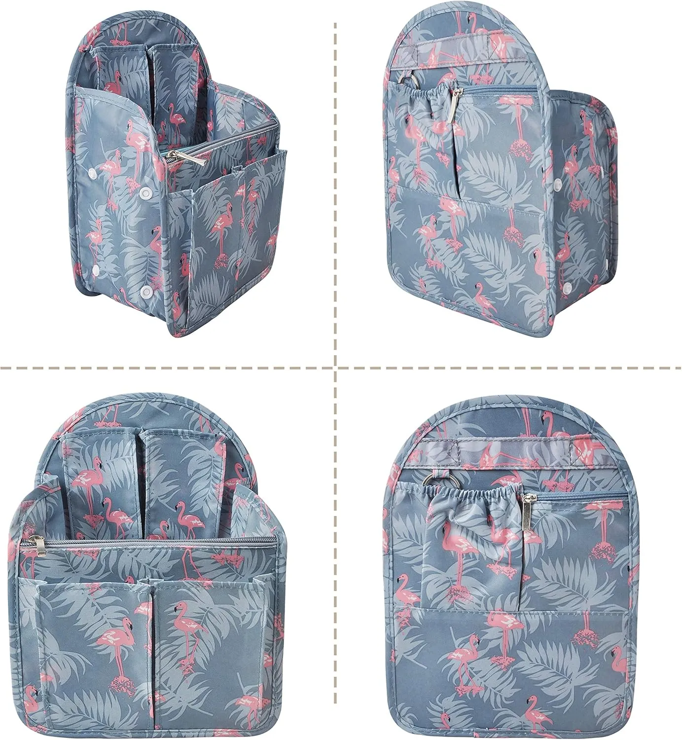 Vercord Backpack Organizer Insert Liner Hanging Travel Bag in Bag with Many Pockets