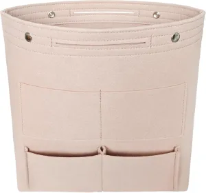 Vercord Extra Tall Felt Bag Organizer Vertical Height Design for Deep Tote and Backpack Bags Cream Beige