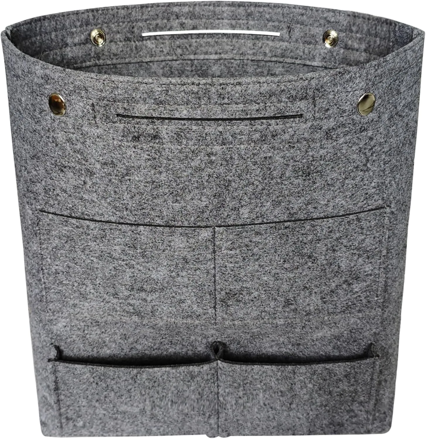 Vercord Extra Tall Felt Bag Organizer Vertical Height Design for Deep Tote and Backpack Bags Grey