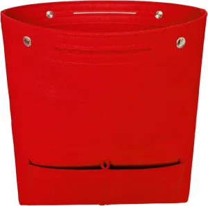 Vercord Extra Tall Felt Bag Organizer Vertical Height Design for Deep Tote and Backpack Bags Red