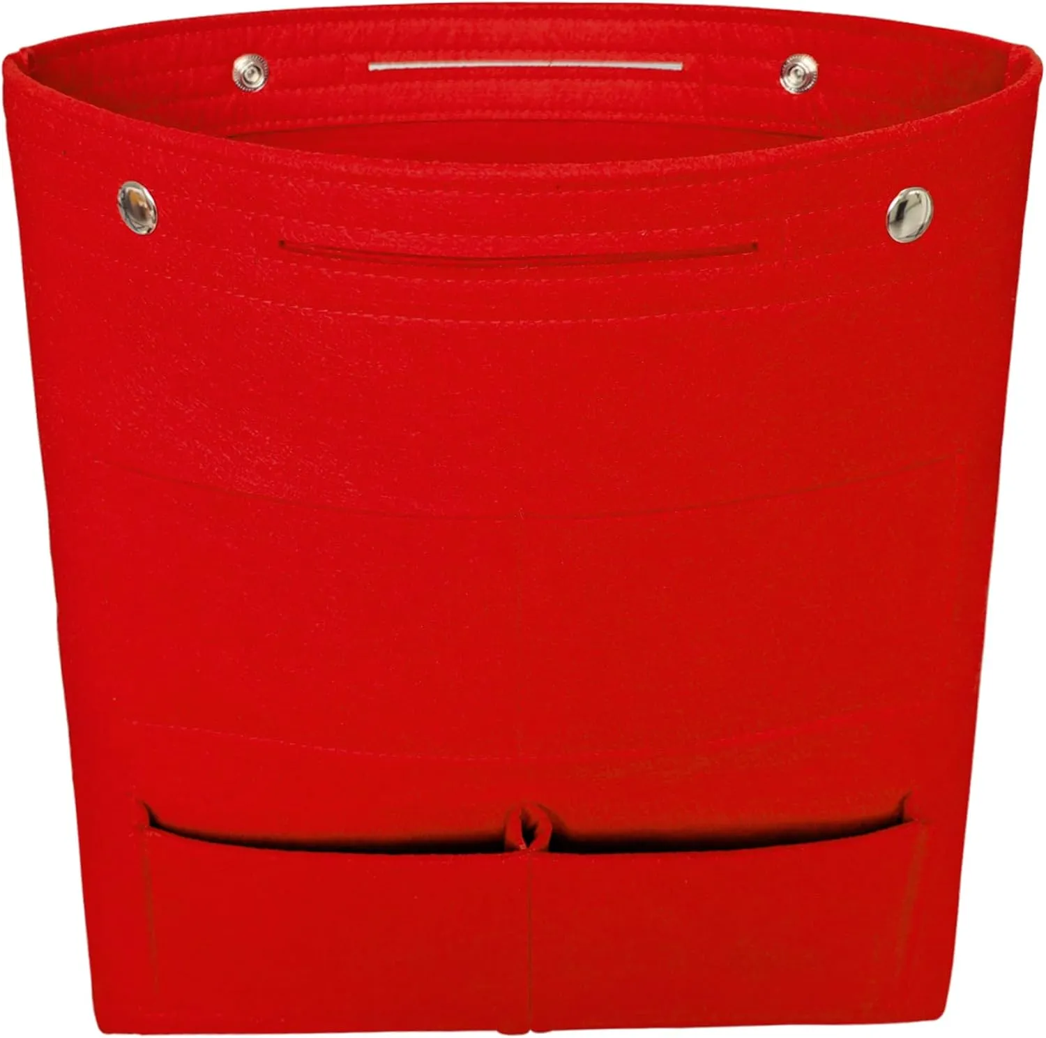 Vercord Extra Tall Felt Bag Organizer Vertical Height Design for Deep Tote and Backpack Bags Red