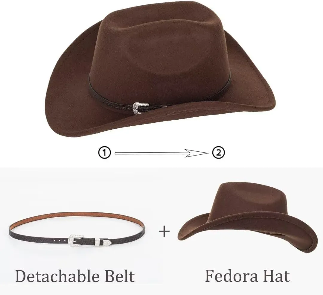 Vintage Western Cowboy Hat for Men Outback Cowgirl Hat M/L
