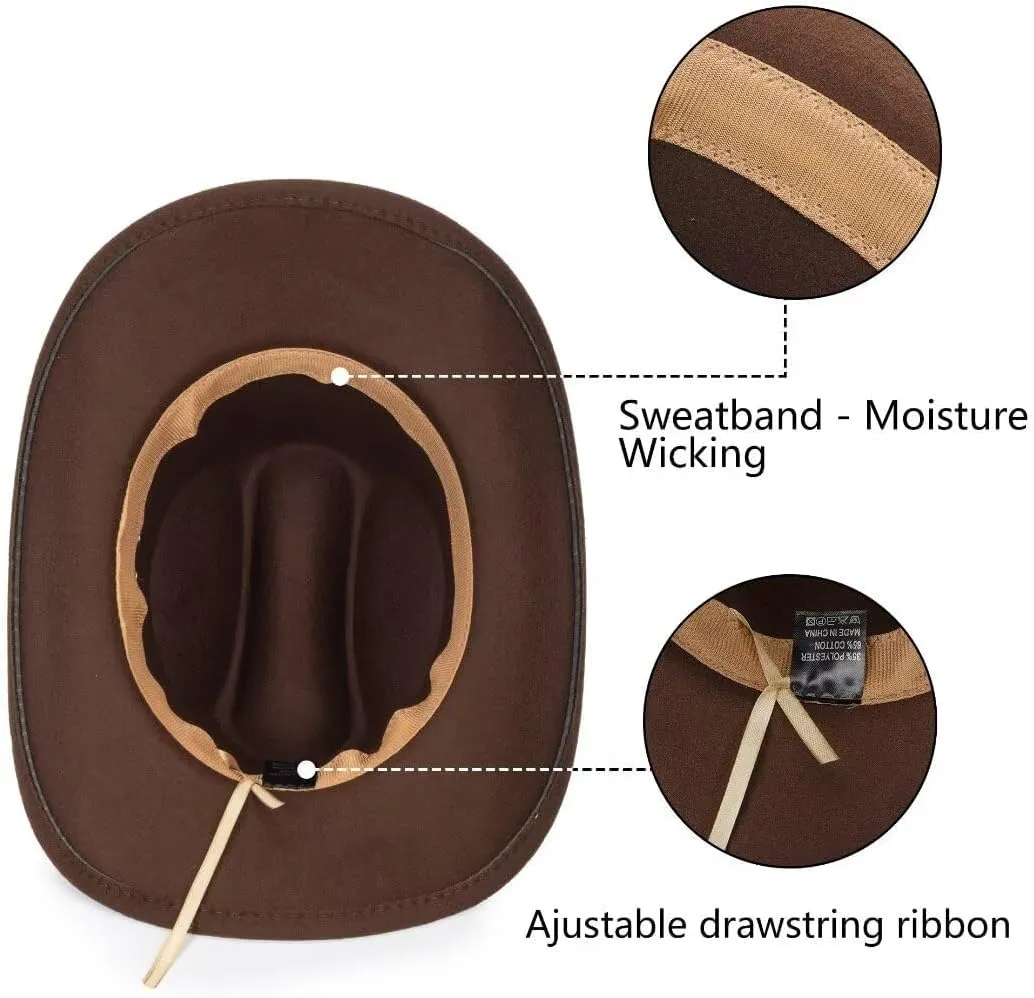 Vintage Western Cowboy Hat for Men Outback Cowgirl Hat M/L