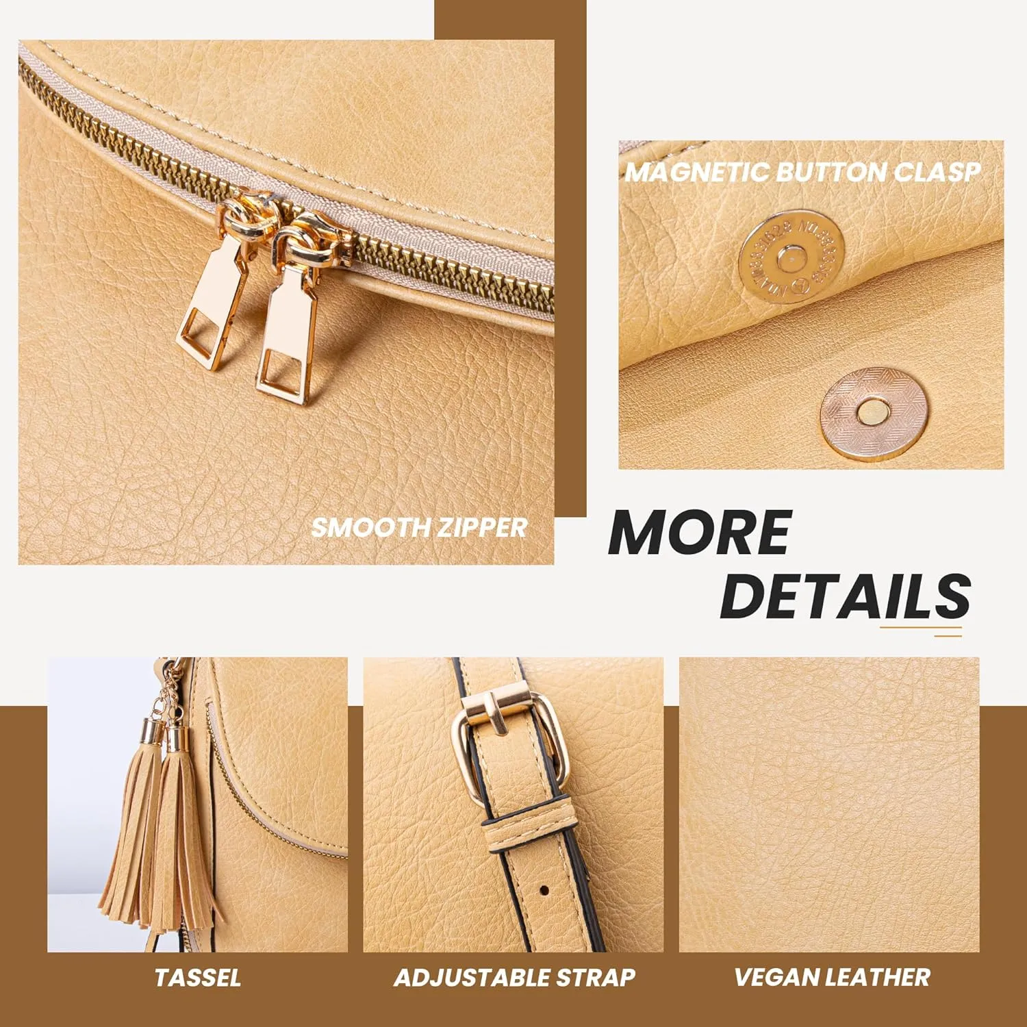Viva Terry Flap Handbags for Women Vegan Leather Crossbody Bag Tassel Shoulder Bag with Top Handle and Adjustable Strap