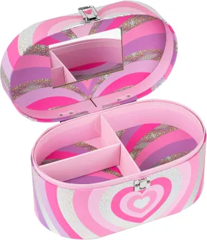 VOTUM Train Case Rainbow Unicorn- Travel Cosmetic Bag Organizer - Perfect for Organizing Makeup, Toiletries, and Beauty Essentials During Travel or Daily Use - Stylish, Lightweight Makeup Bag