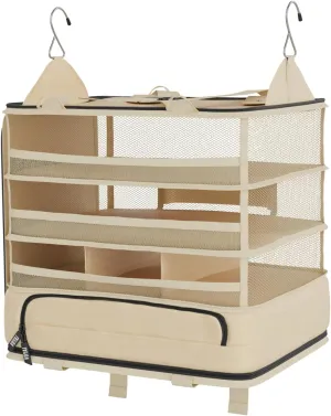 Voyaj Hanging Suitcase Organizer for Travel - Carry On Closet, Luggage Organizers, Travel Organizer - Easily Fits Carry On for Wrinkle Free Packing