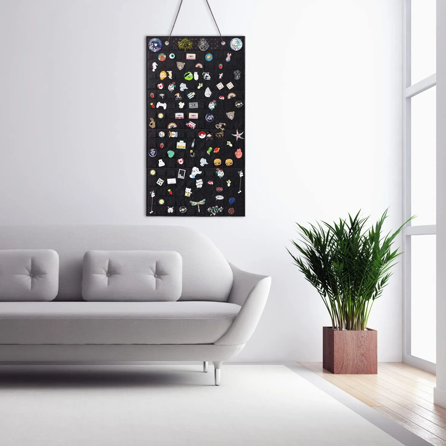 Wall Hanging Brooch Pin Organizer,Pins Collection Display Case,Brooch Collection Storage Holder,Holds Up to 170 Pins(Not Include any Accessories)