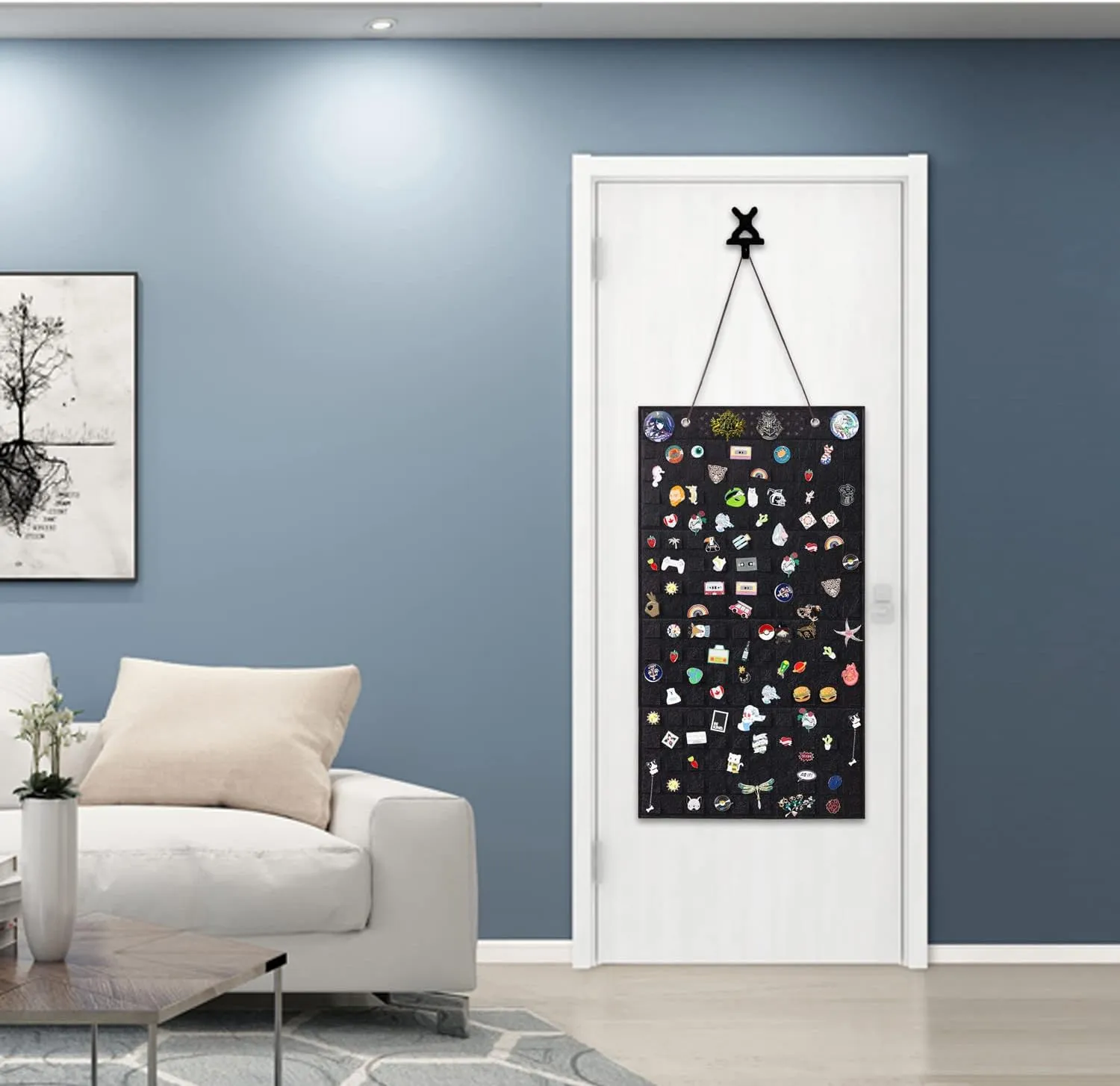 Wall Hanging Brooch Pin Organizer,Pins Collection Display Case,Brooch Collection Storage Holder,Holds Up to 170 Pins(Not Include any Accessories)