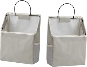 Wall Mount Storage Bag 2pcs Hanging Bag for Dorm Toiletry Bag Door Back Storage for Household Tidy Room
