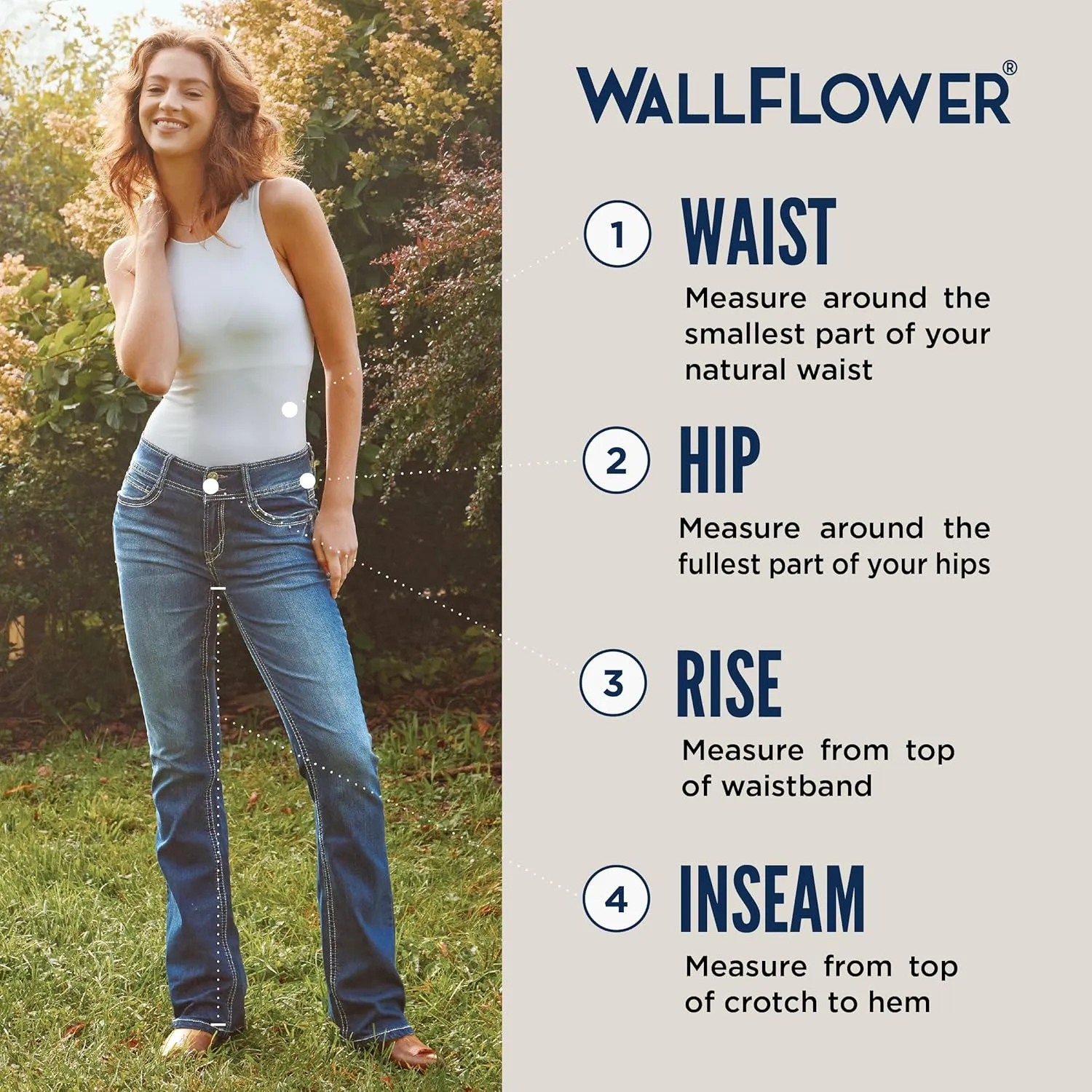 WallFlower Women's Dad Denim High-Rise Insta Vintage Juniors Jeans