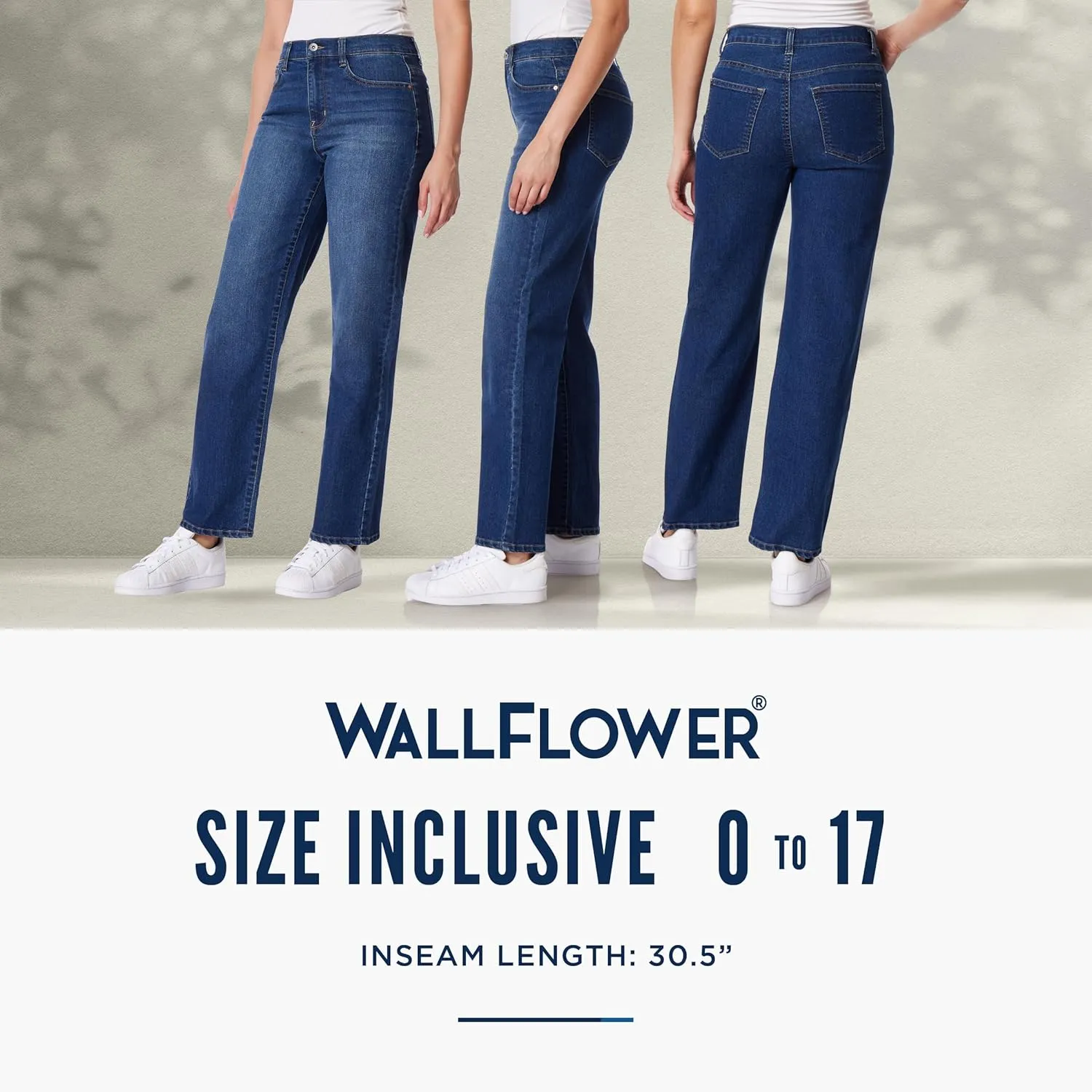 WallFlower Women's Dad Denim High-Rise Insta Vintage Juniors Jeans