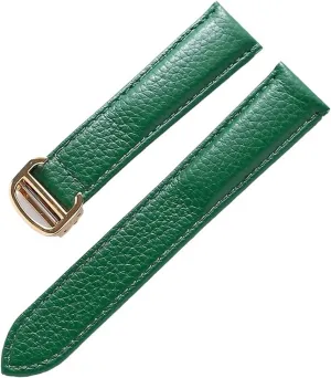 Watch Band For TANk SOLO Men Lady Deployant Clasp Watch Strap Genuine Leather soft Watch Bracelet Belt 20mm 22mm 23mm