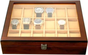 Watch Box Holder Wooden Display Jewelry Storage Case
