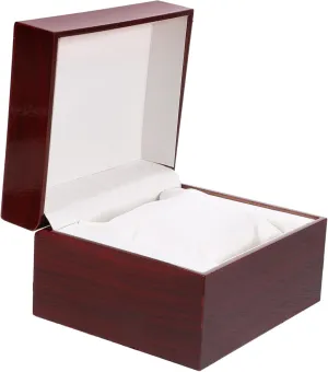 Watch Storage Box Jewelry Display Case Removable Pillow Design for Watches Bracelets Red Color for Organizing Jewelry Dressers Shops