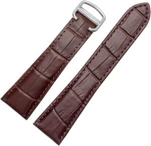Watch Strap For Tank Genuine Leather Watch Band Men's Claire Leather Belt London Solo Mechanical Watch Accessories 25mm