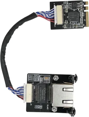 WayPonDEV M.2 A E Key to 2.5 Gigabit Ethernet Module, in-tel i225 i226 2.5G Ethernet Server NIC,10/100/1000/25000 Mbps RJ45 LAN, Multi-Gigabit M.2 Network Card, Support 2230 (15CM, i226 M.2 A E Key)