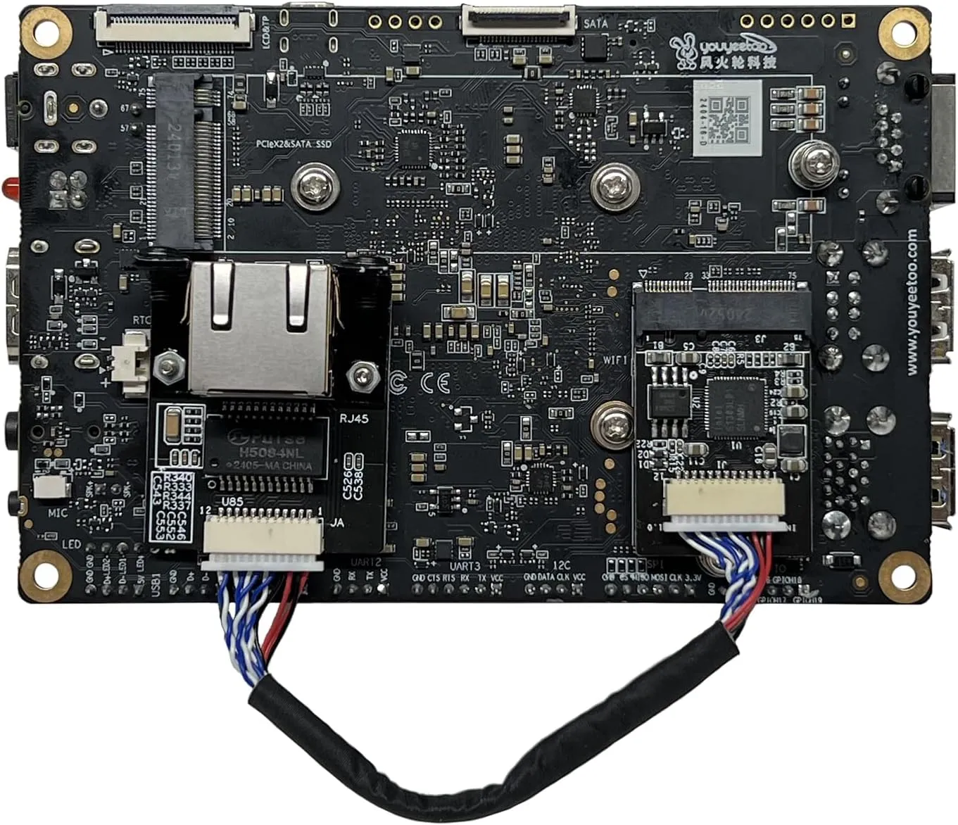WayPonDEV M.2 A E Key to 2.5 Gigabit Ethernet Module, in-tel i225 i226 2.5G Ethernet Server NIC,10/100/1000/25000 Mbps RJ45 LAN, Multi-Gigabit M.2 Network Card, Support 2230 (15CM, i226 M.2 A E Key)