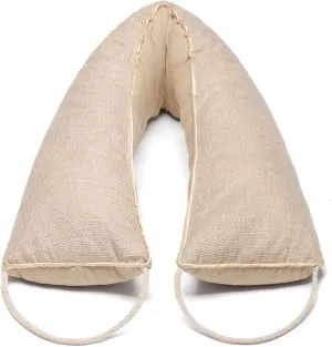Weighted Door Draft Stopper 36 inch, Linen Weighted Under Door Draft, Noise, Cold Air, Dust Stopper, Seal, Energy Saving, Elegant (1, Beige 36 Inch)
