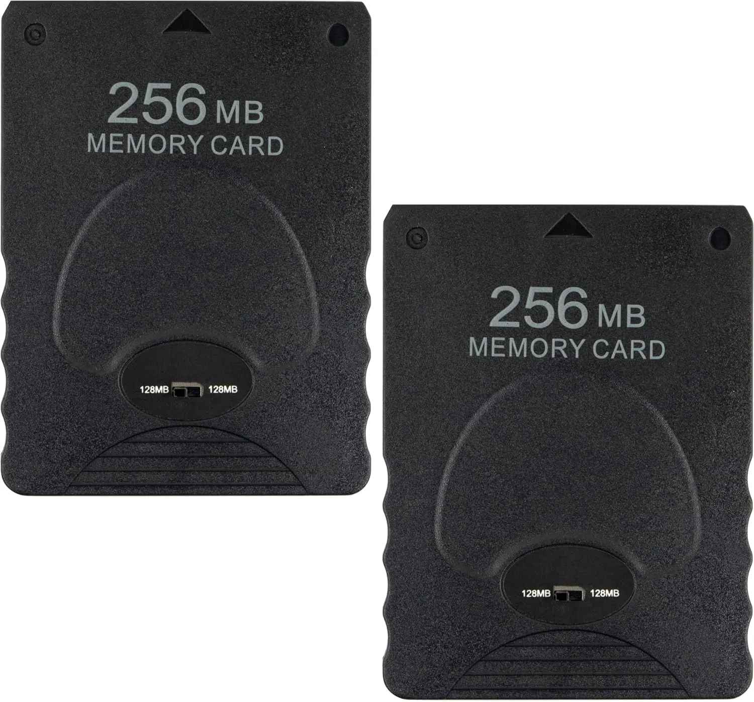 whiteeeen 2pcs 256MB Memory Card for PS2 Playstation 2, High Speed Game Memory Card