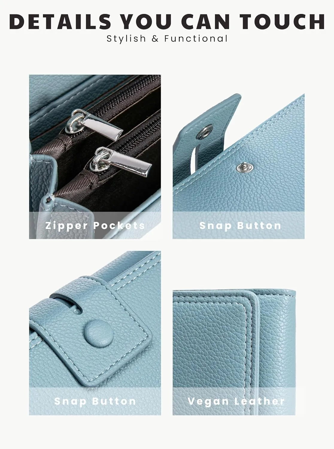 Women Leather Wallet Designer Long Clutch Large Capacity Bifold Multi Credit Card Holder Ladies Gifts
