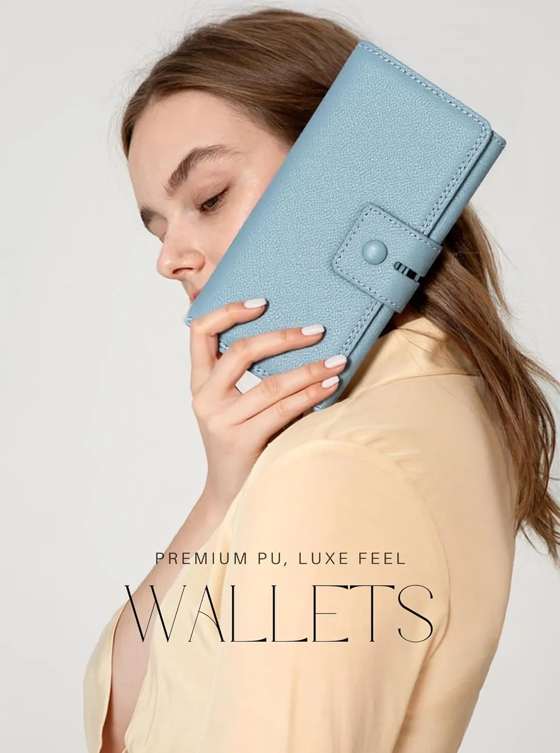 Women Leather Wallet Designer Long Clutch Large Capacity Bifold Multi Credit Card Holder Ladies Gifts