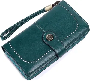 Women Wallet RFID Anti-theft Leather Wallets For Woman Long Zipper Large Ladies Clutch Bag Female Purse Card Holder purse