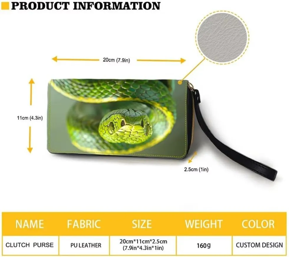 Womens Boa Walllet Bifold Multi Card Case Wallet Wristlet with Zipper Pocket