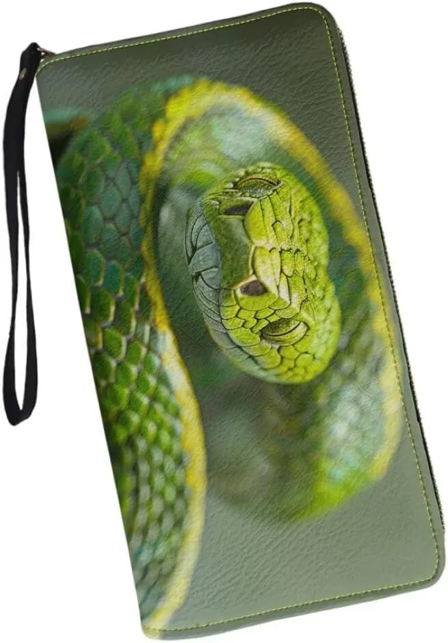 Womens Boa Walllet Bifold Multi Card Case Wallet Wristlet with Zipper Pocket