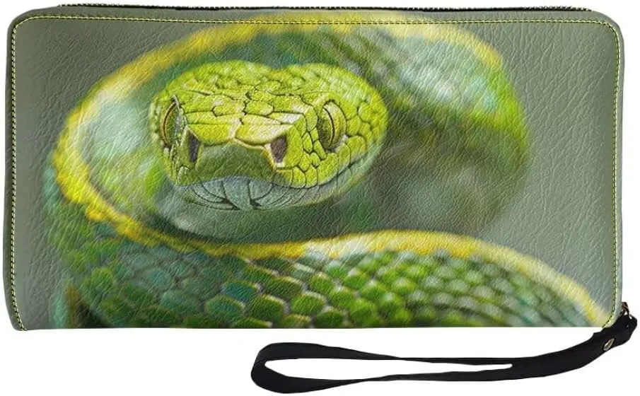 Womens Boa Walllet Bifold Multi Card Case Wallet Wristlet with Zipper Pocket