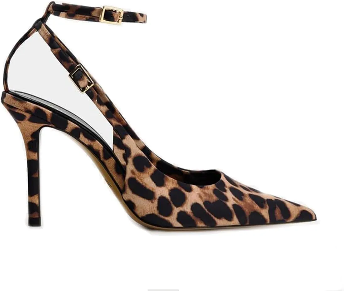 Women's Fabric High-Heel Slingback Shoes Bow Detail On The Front Elastic Strap Around The Back Pointed Toe Wedding Party Office Dance Pump