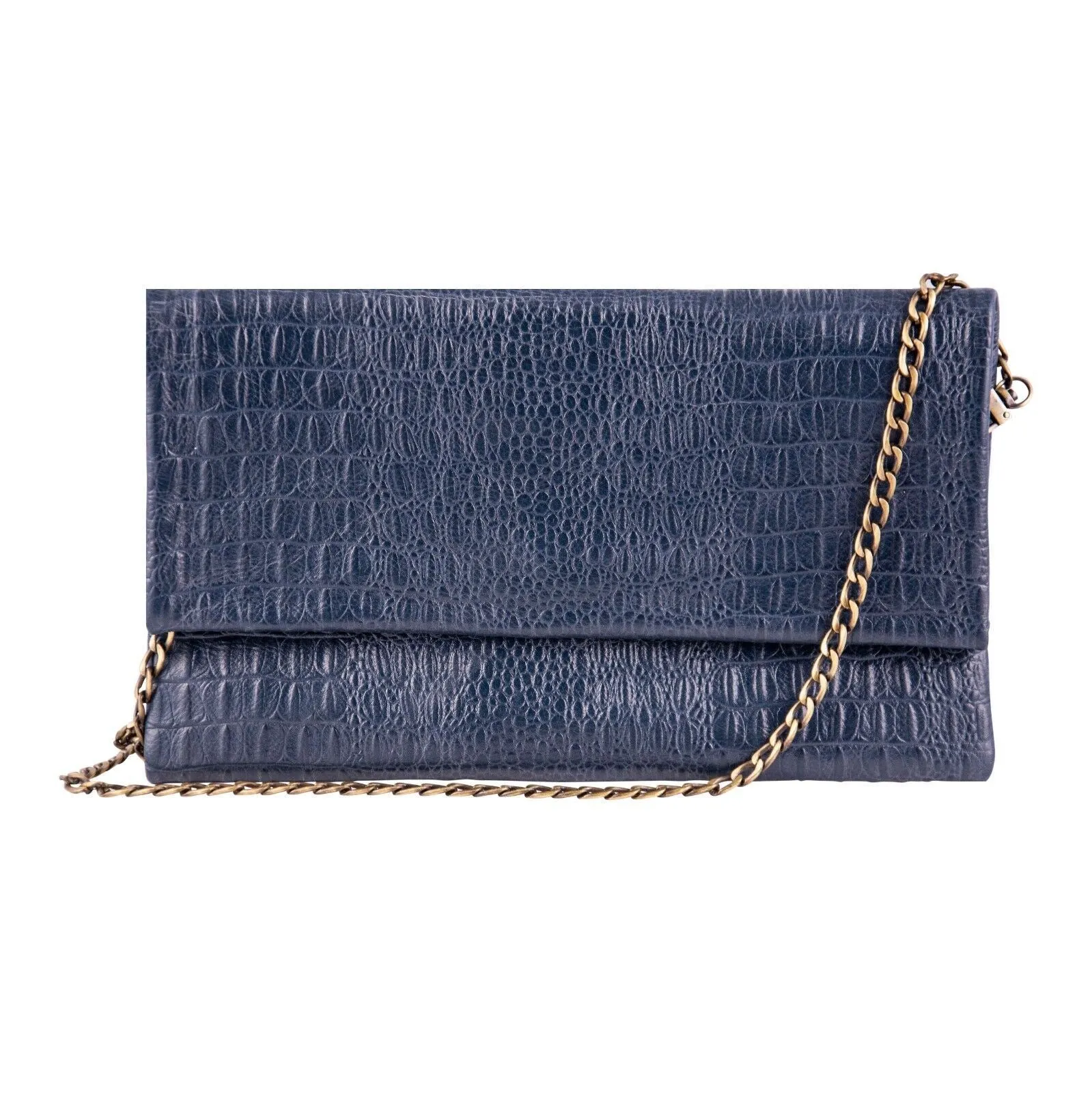 Womens Leather Clutch Shoulder Cross Body Printed Cowhide Bag
