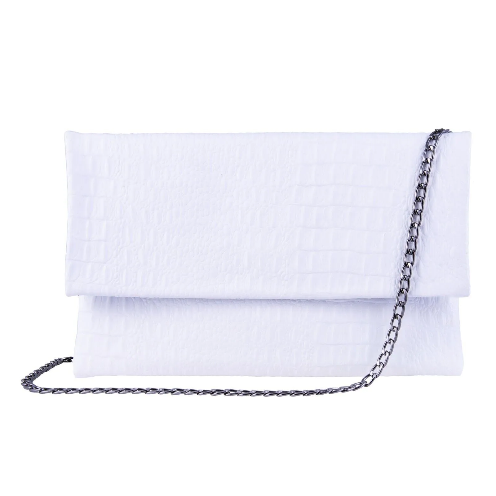 Womens Leather Clutch Shoulder Cross Body Printed Cowhide Bag