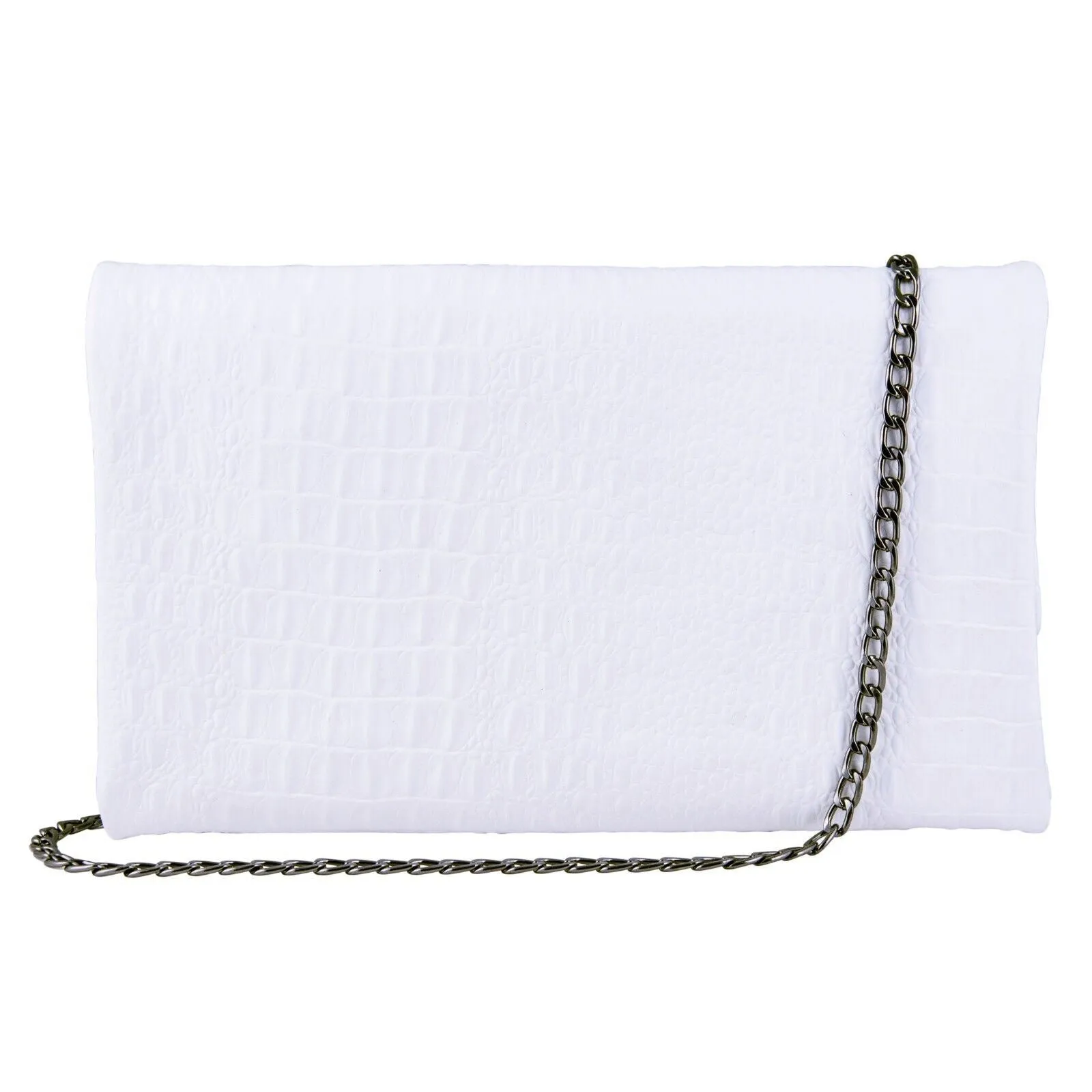 Womens Leather Clutch Shoulder Cross Body Printed Cowhide Bag