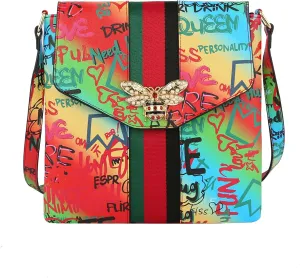 Womens Satchel Purse and Handbags Crossbody Messenger Shoulder PU Leather Trendy Fashion Bag Fashion Bee