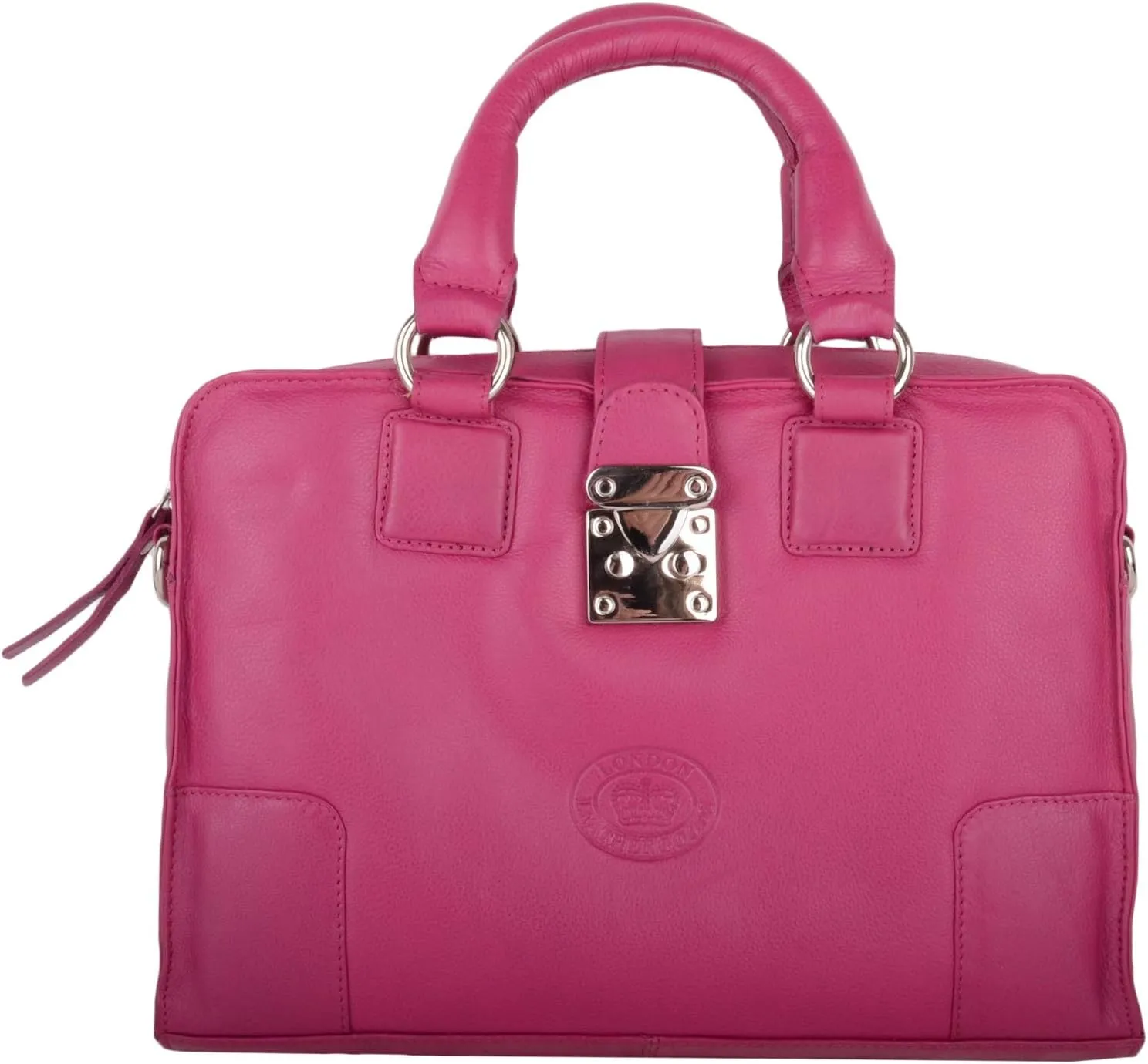 Womens Soft Premium Leather Hand Bag/Shoulder Bag with Detachable Strap