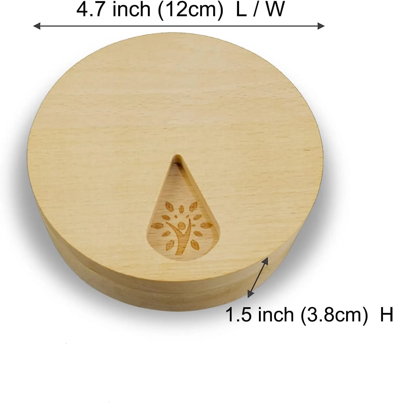 Wood Weekly Pill Organizer for Medicine Vitamin,Arthritis Friendly 7-Day Pill Box Medium Compartments Holder,Daily Portable Travel Pill Case with Velvet Bag