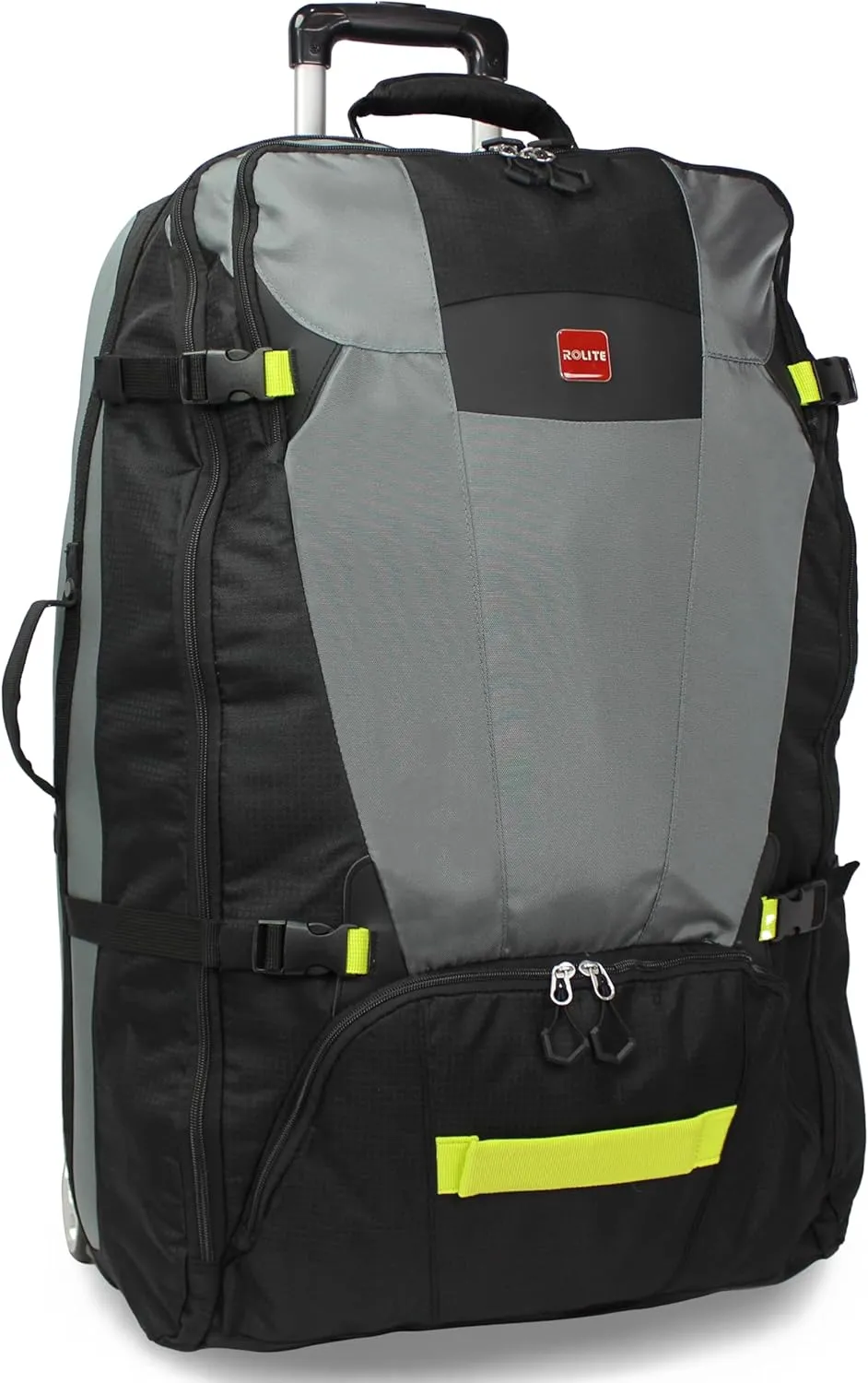 World Traveler Rolite Alpine Upright Style Lightweight 30-Inch Rolling Duffel Bag, Grey