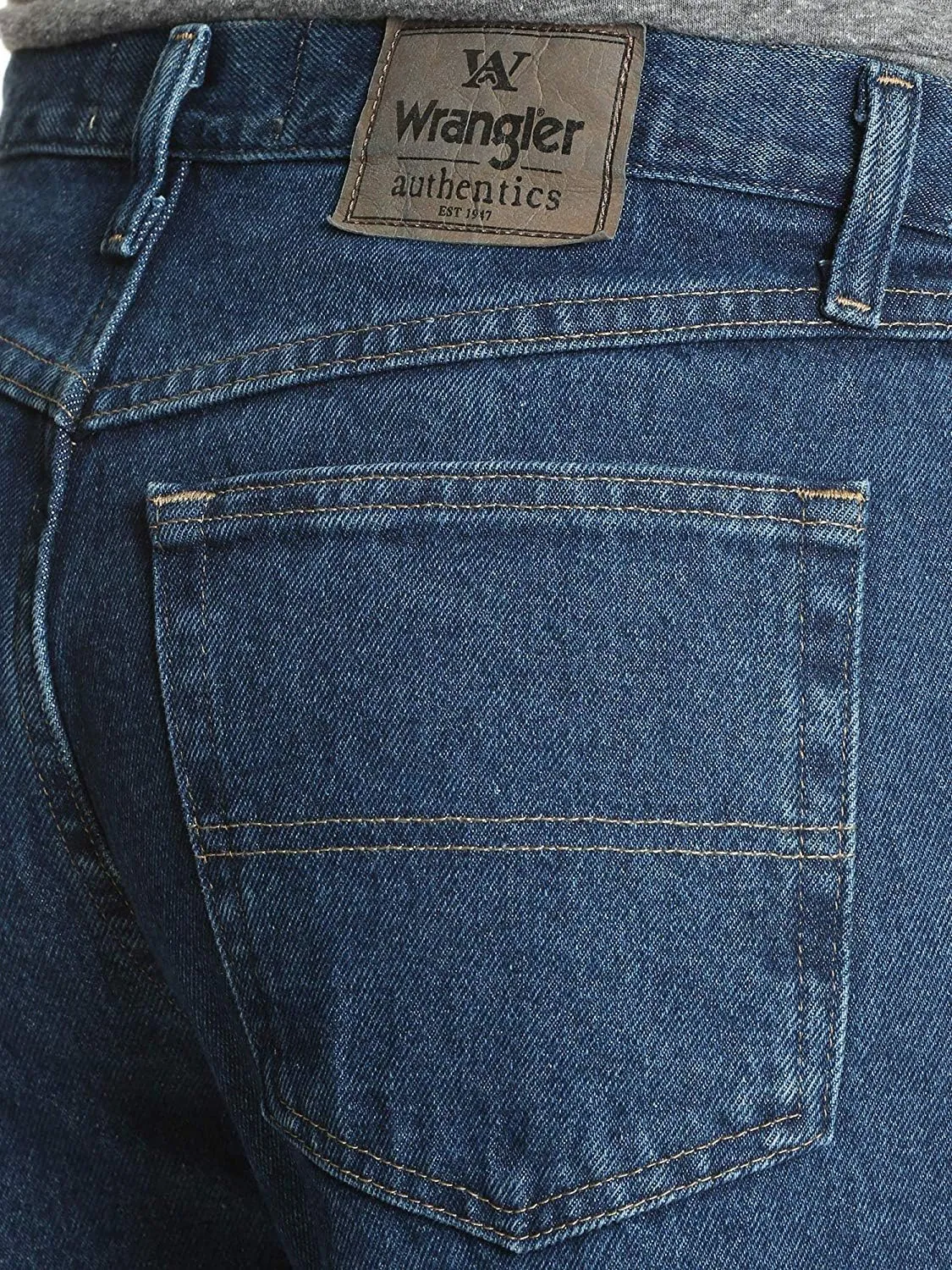 Wrangler Authentics Men's Classic 5-Pocket Relaxed Fit Cotton Jean