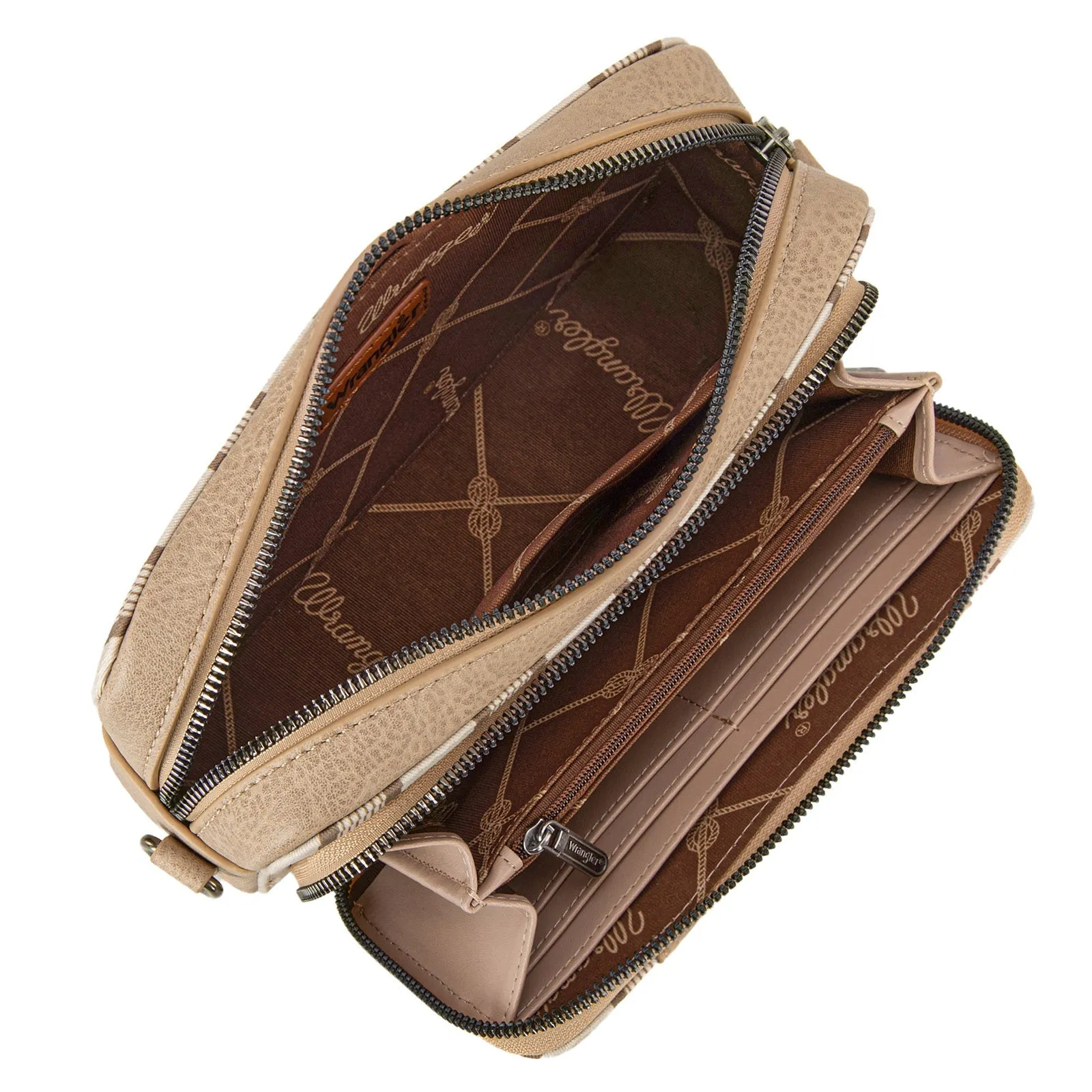 Wrangler Aztec Crossbody - Khaki Stripe