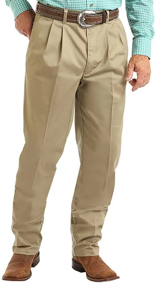 Wrangler Men's Pleated Front Casual Pants