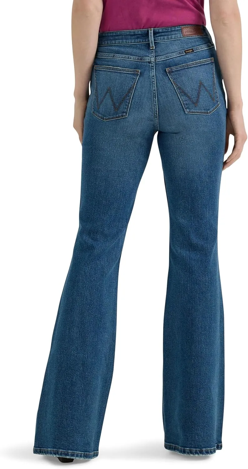 Wrangler Women's High Waisted Fierce Flare Jean