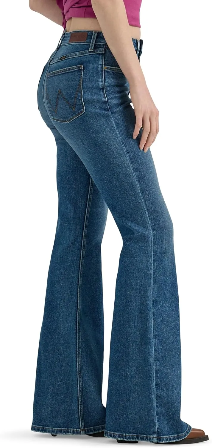 Wrangler Women's High Waisted Fierce Flare Jean