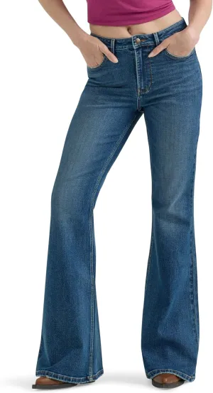 Wrangler Women's High Waisted Fierce Flare Jean