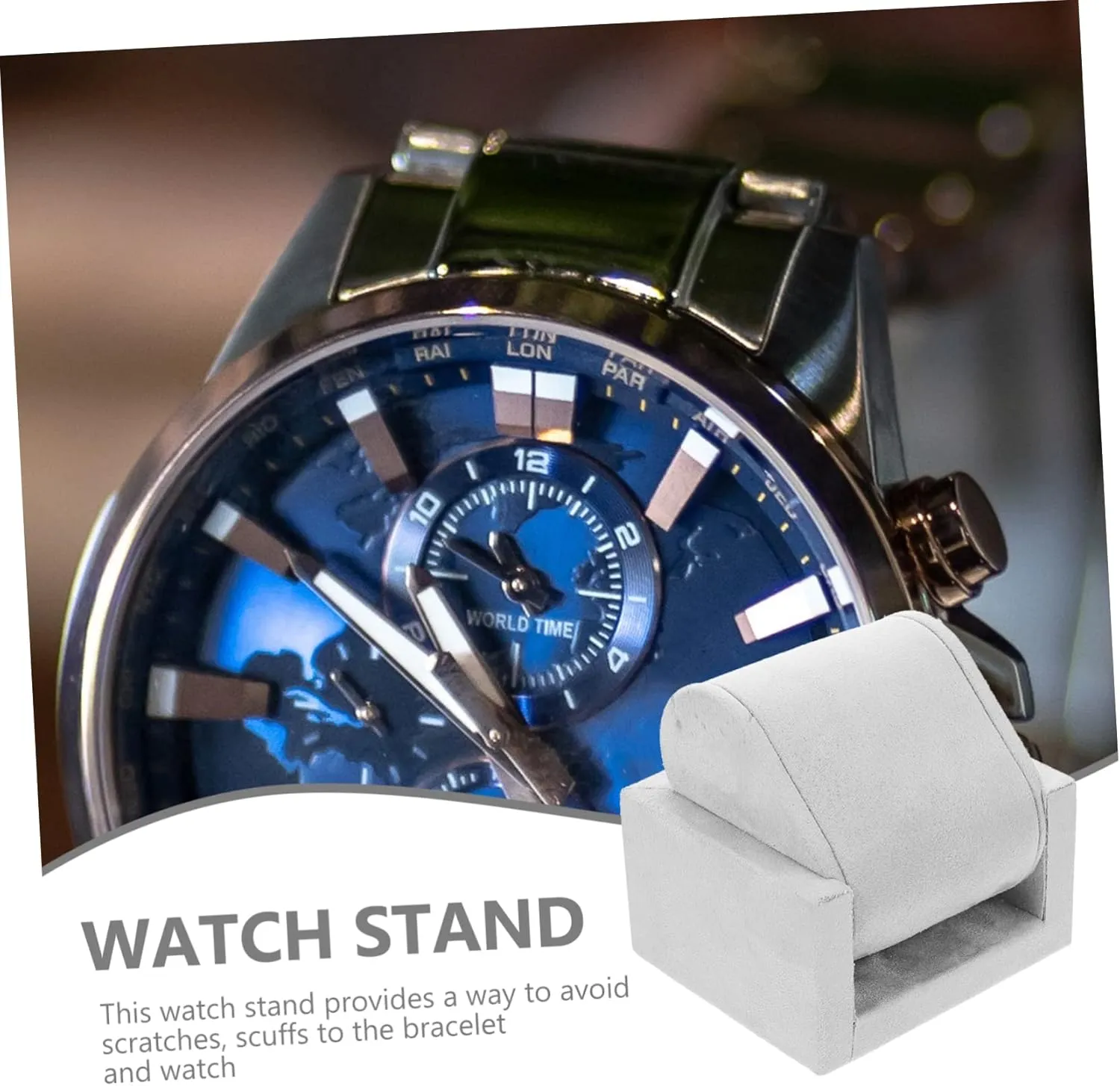 Wrist Watch Stand Tabletop Watch Display Organizer for Home Decor and Elegant for Men and Women Chic Design for Showcase Use