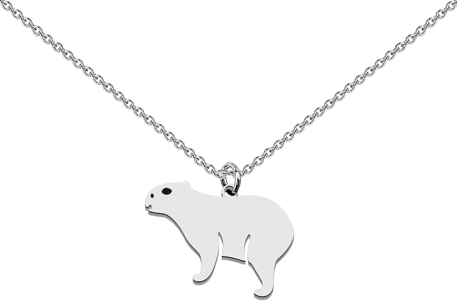 WUSUANED Cute Mammal Necklace Animal Lover Jewelry Rodents Gift Animal Lover Gifts