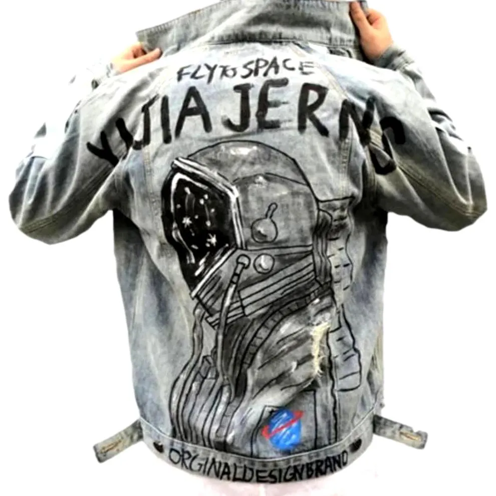 Y2k regular men denim jacket