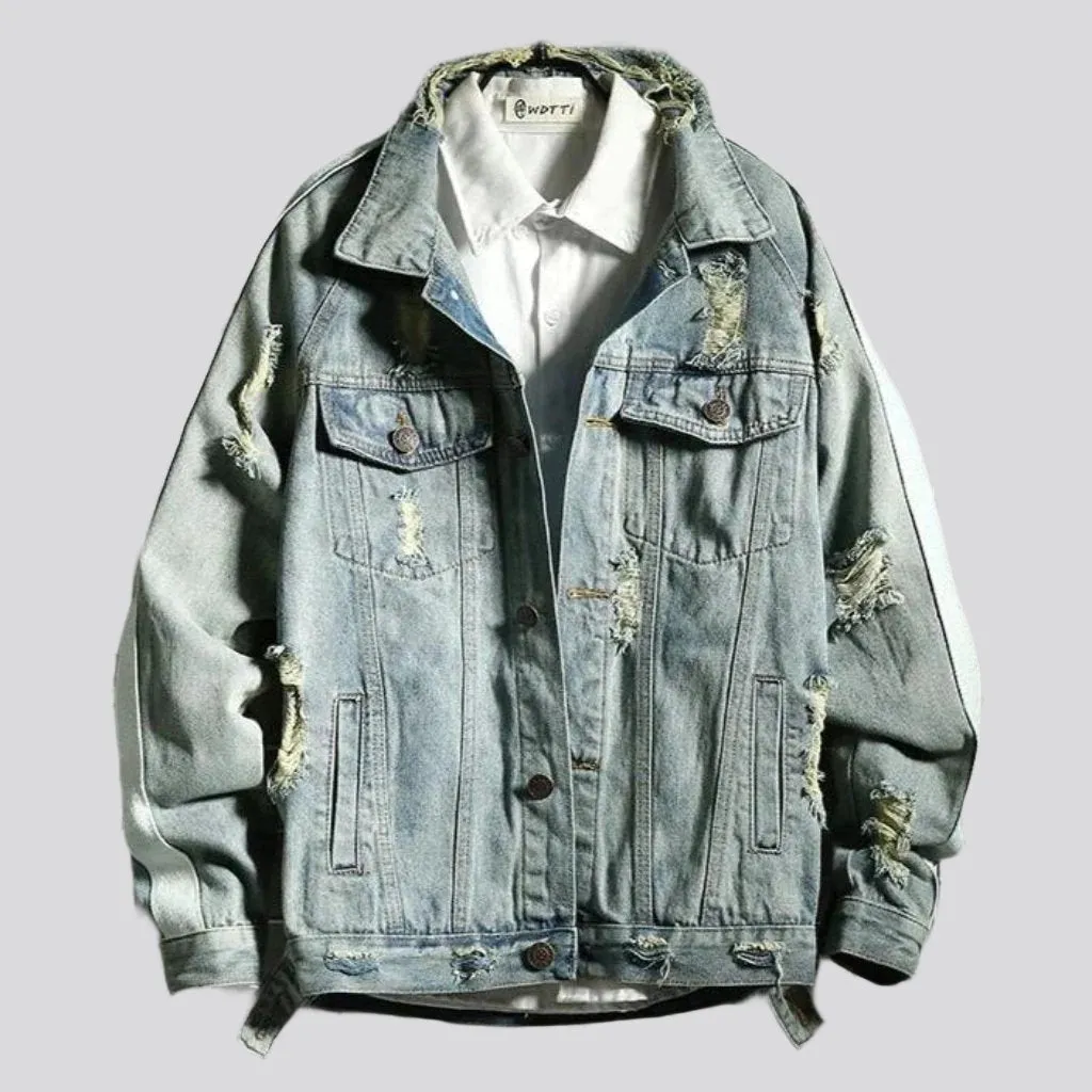Y2k regular men denim jacket